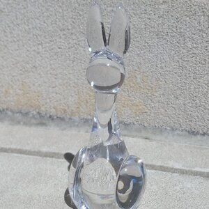 1950s Kosta Boda Crystal Figurine MCM Kangaroo Vicke Lindstrand